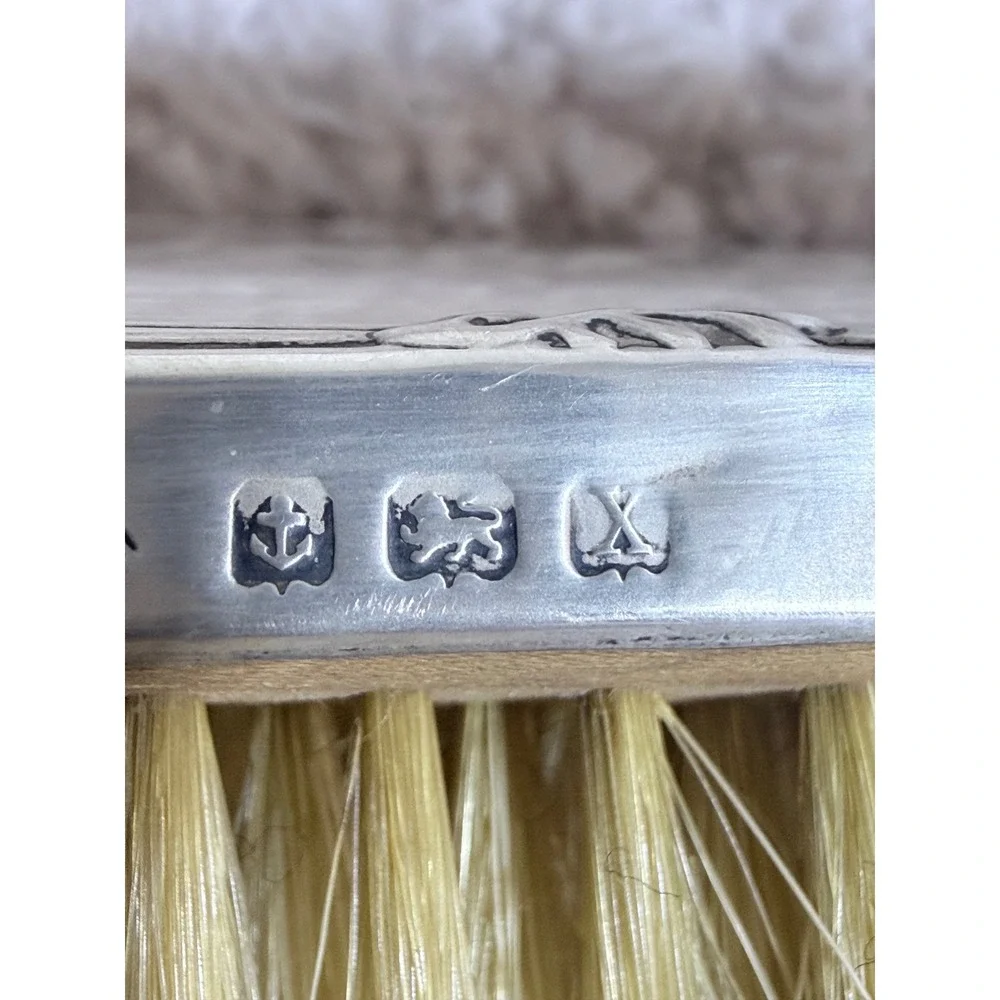 Vintage 1922 Adie Brothers Sterling Silver Clothes Brush Birmingham Hallmarked